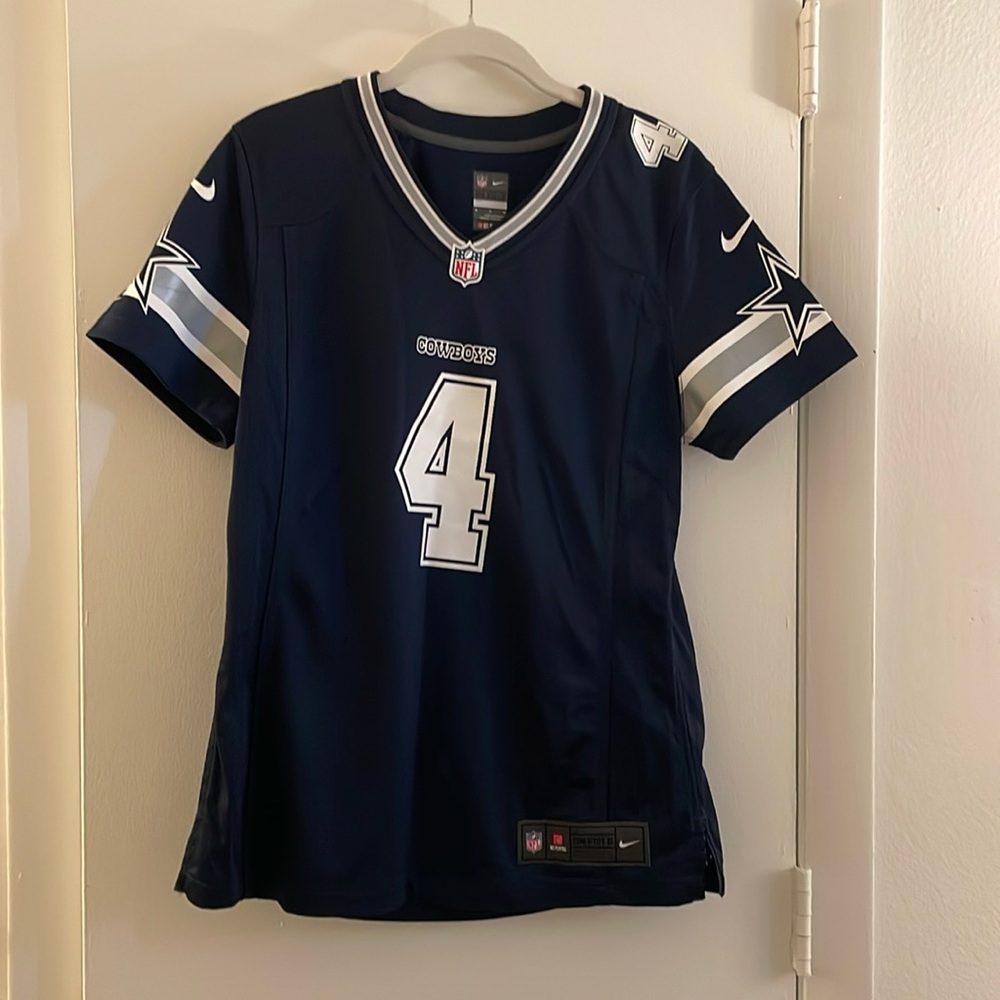 Women's Dallas Cowboys Dak Prescott Nike Navy Legend Player Jersey (Size Medium)